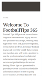 Mobile Screenshot of footballtips365.com