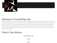 Tablet Screenshot of footballtips365.com